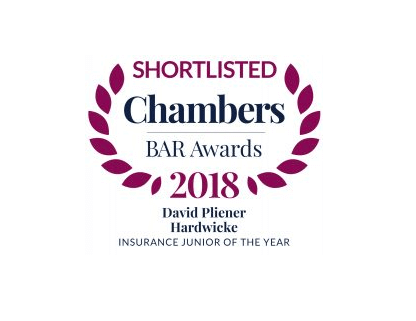 David Pliener shortlisted for Chambers Bar Award 2018